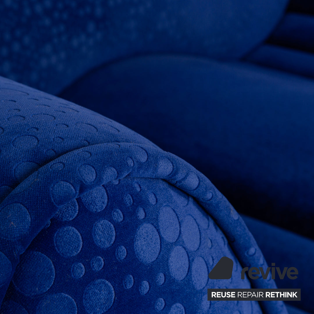 Bretz Laola Hookipa Fabric Two-Seater Blue Sofa Couch