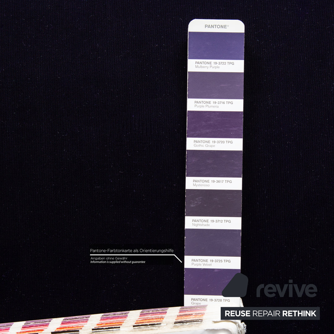 Bretz Mammut fabric sofa set purple 2x two-seater couch