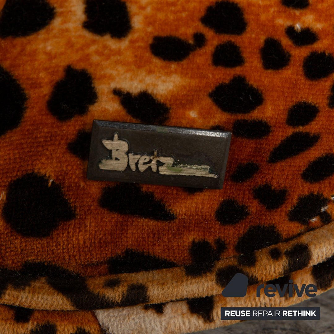 Bretz Mammut Fabric Four Seater Brown Sofa Couch