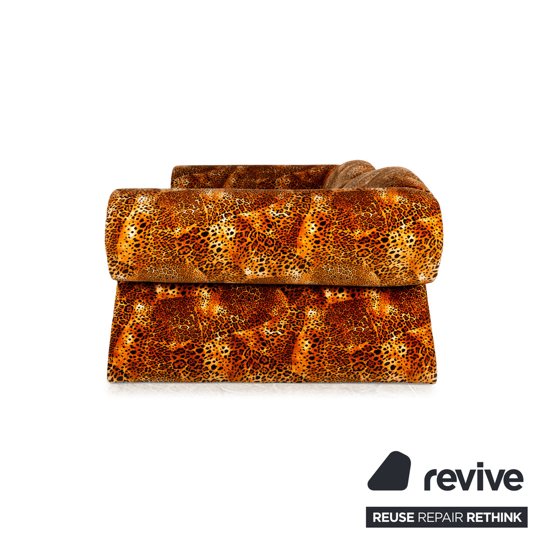 Bretz Mammut Fabric Four Seater Brown Sofa Couch