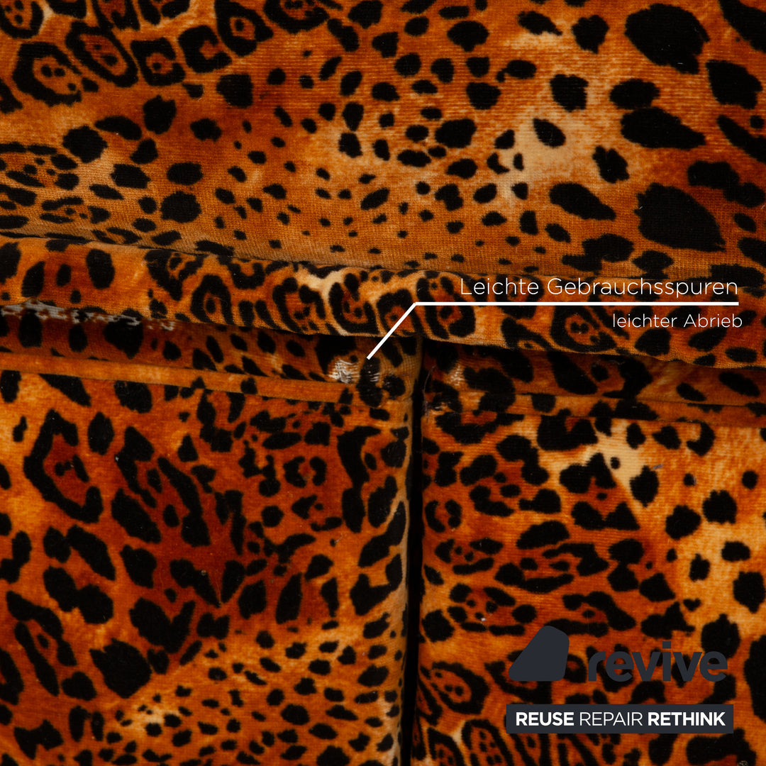 Bretz Mammut Fabric Four Seater Brown Sofa Couch