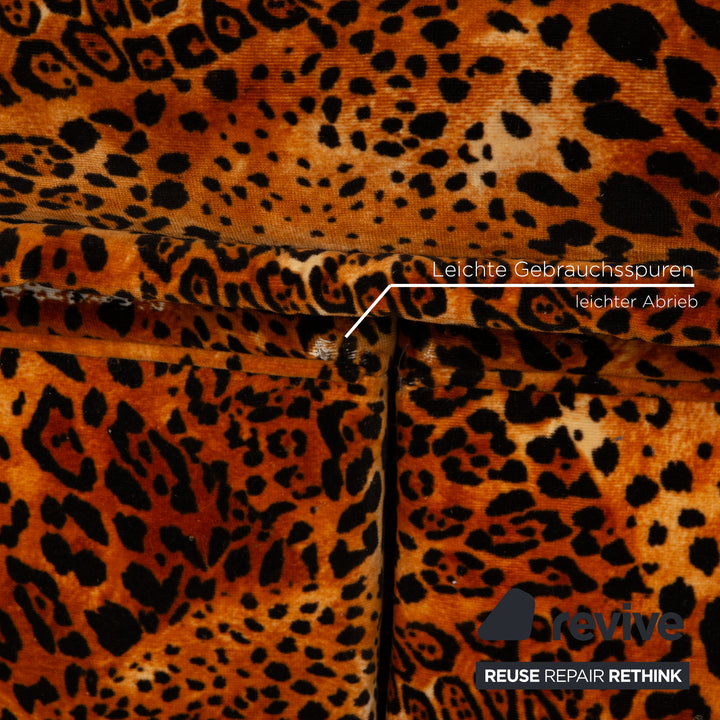 Bretz Mammut Fabric Four Seater Brown Sofa Couch