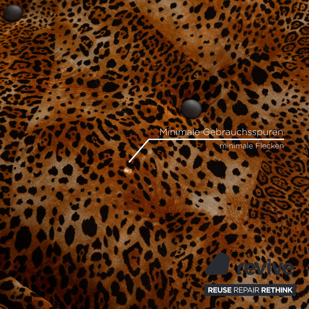 Bretz Mammut Fabric Four Seater Brown Sofa Couch