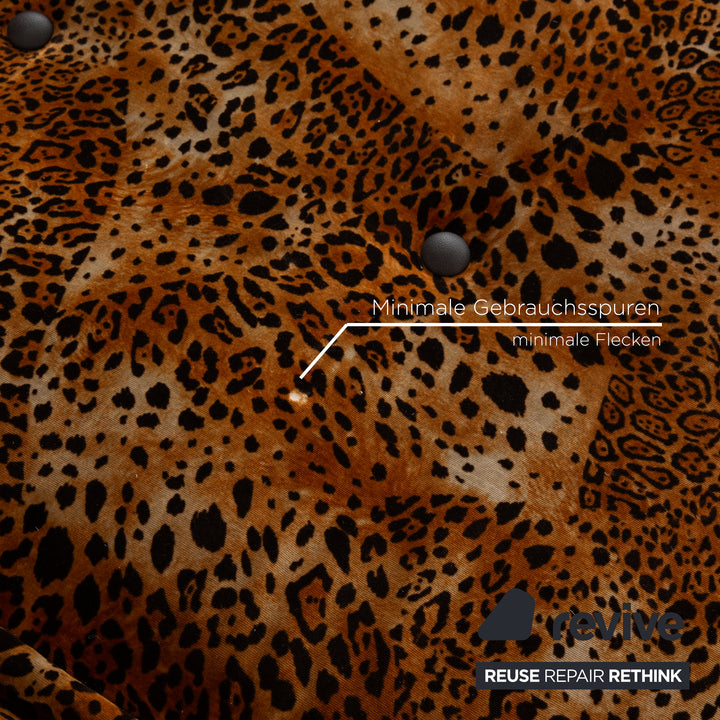 Bretz Mammut Fabric Four Seater Brown Sofa Couch