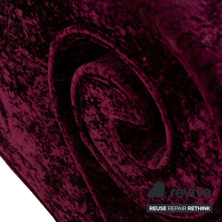 Bretz Mammut fabric four-seater wine red sofa couch