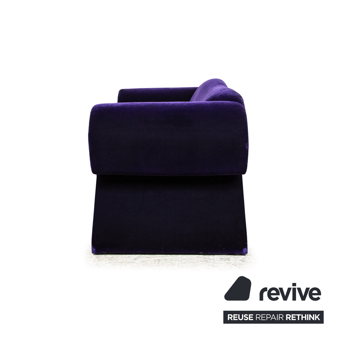 Bretz Mammut Fabric Two Seater Purple Sofa Couch