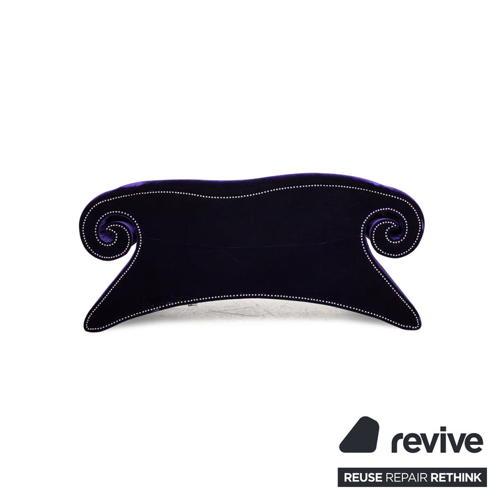 Bretz Mammut Fabric Two Seater Purple Sofa Couch