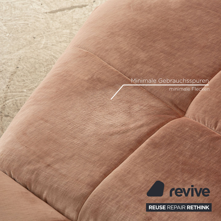 Bretz Matilda Fabric Corner Sofa Pink Rosé Green Sofa Couch