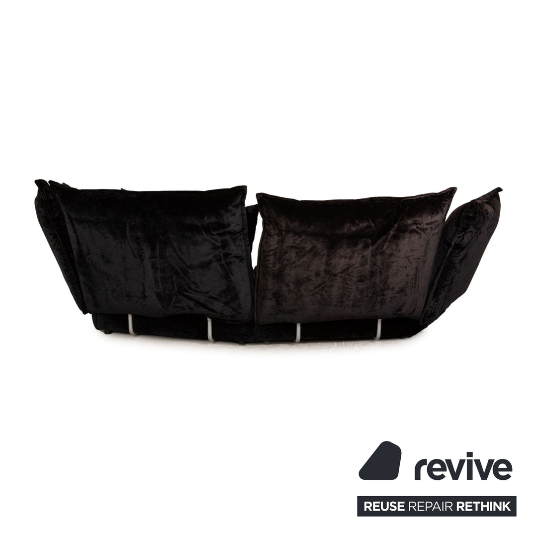 Bretz Matilda Fabric Corner Sofa Black Sofa Couch