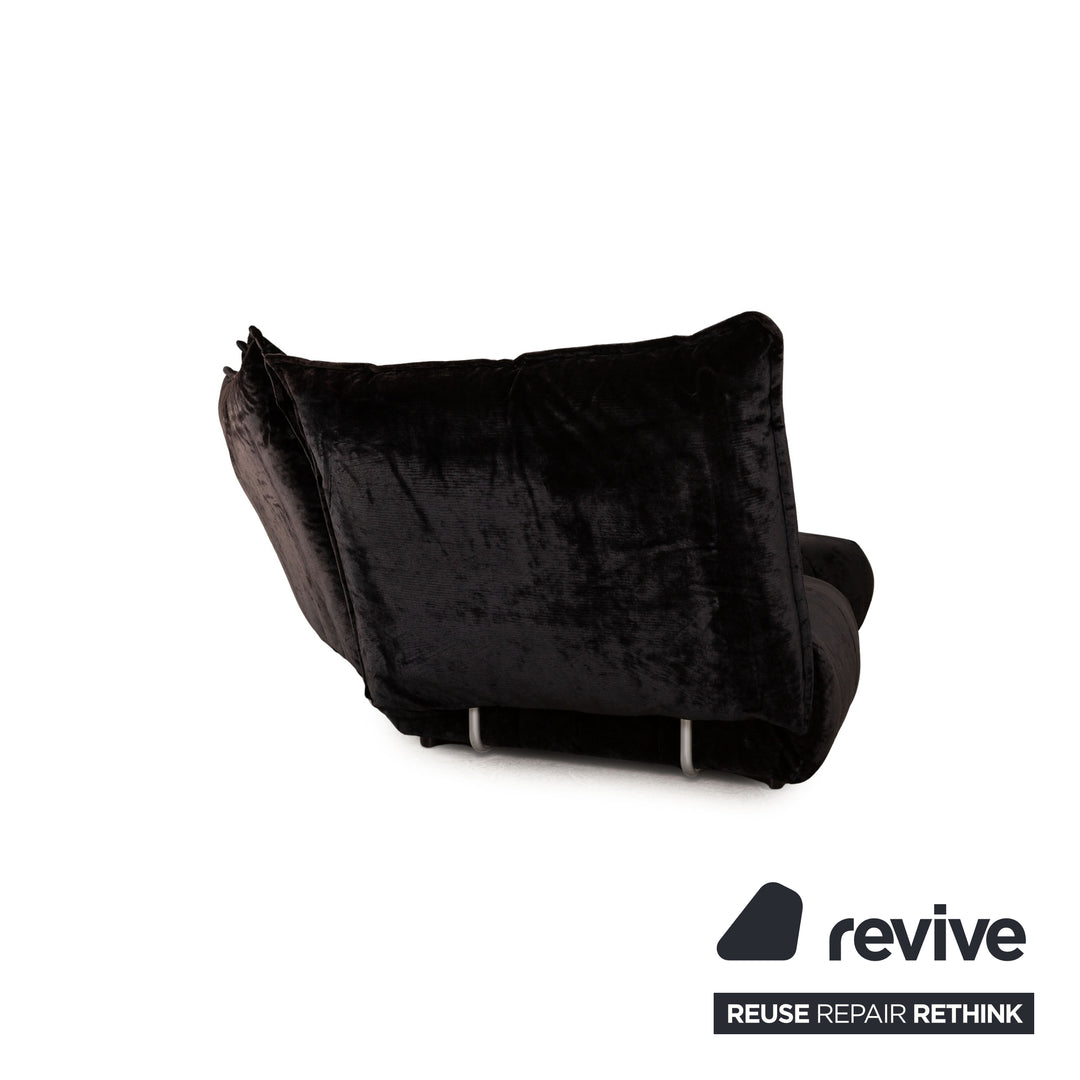 Bretz Matilda Fabric Corner Sofa Black Sofa Couch