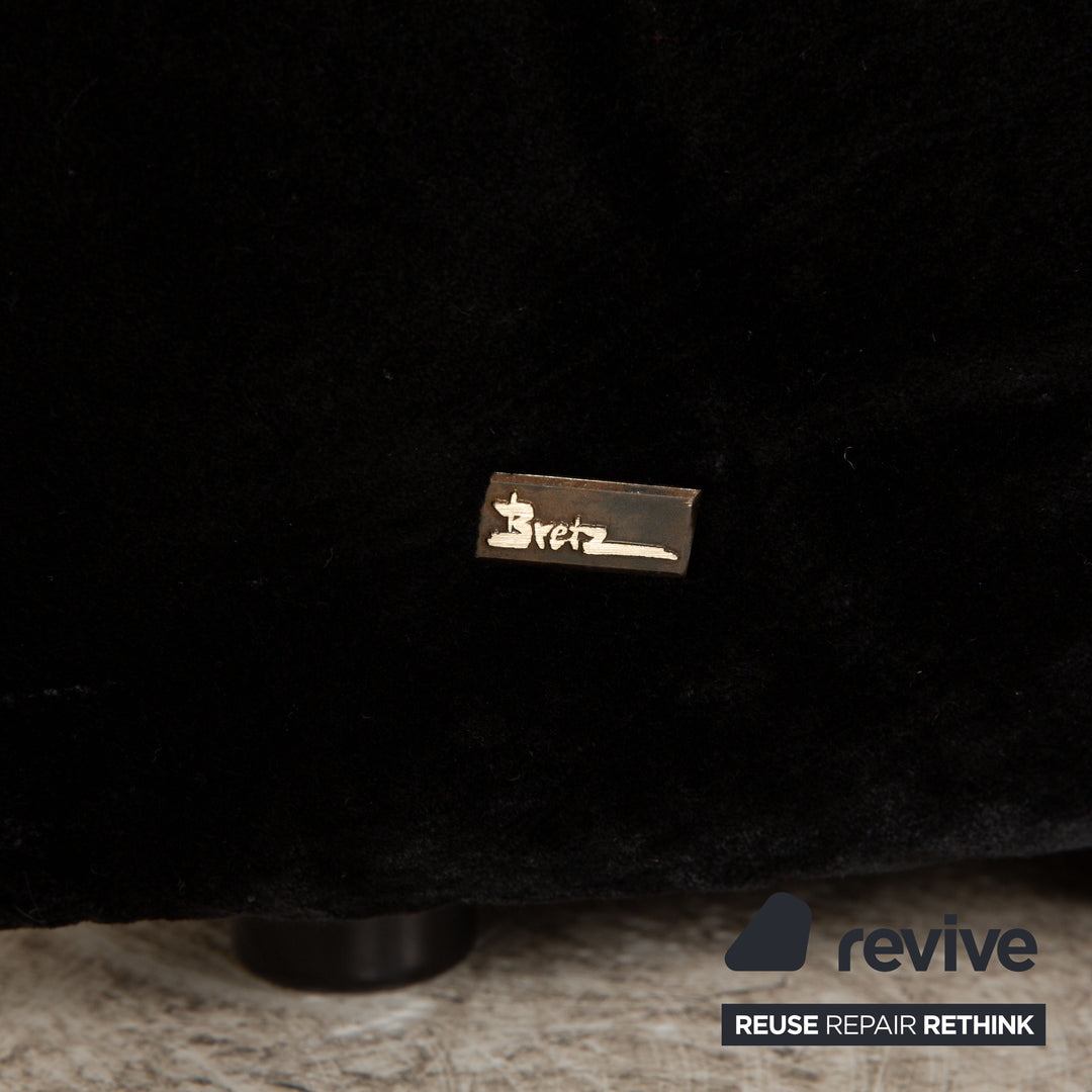 Bretz Matilda Fabric Corner Sofa Black Sofa Couch