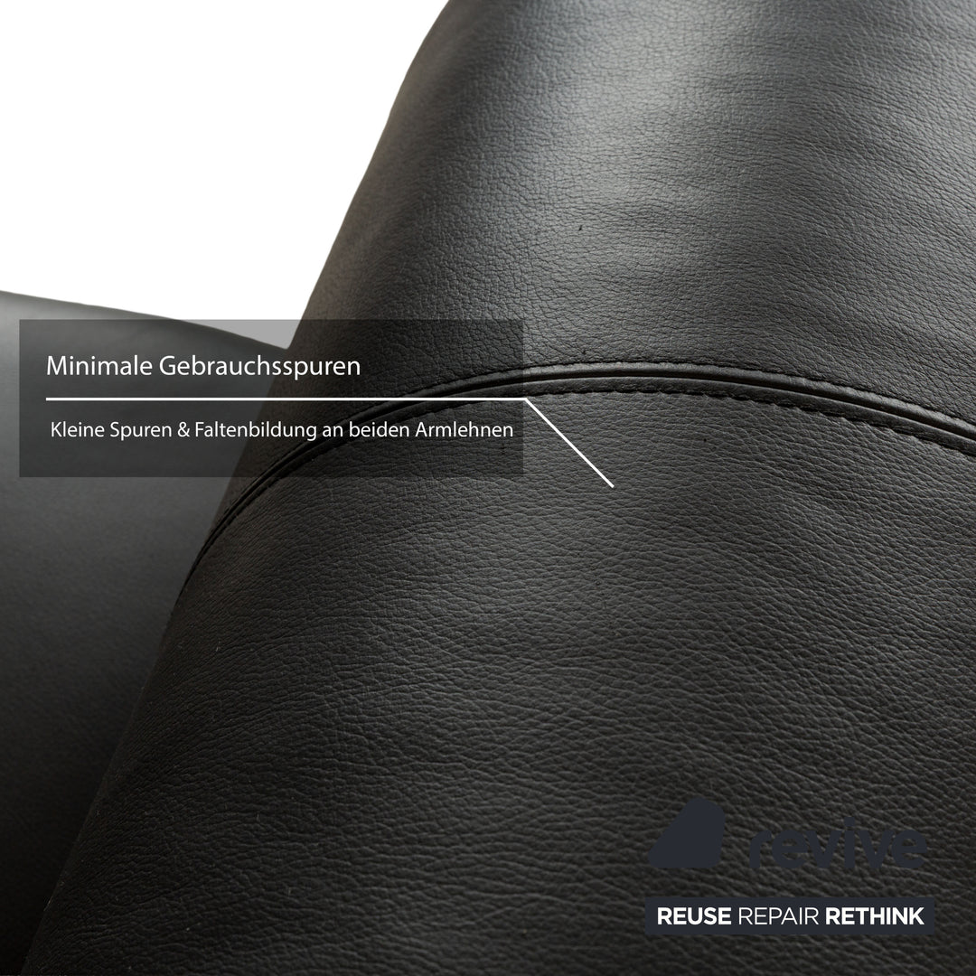 Bretz Monster Leather Armchair Black