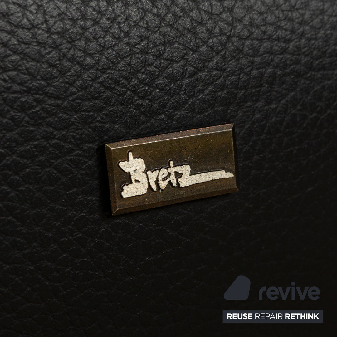 Bretz Monster Leather Armchair Black