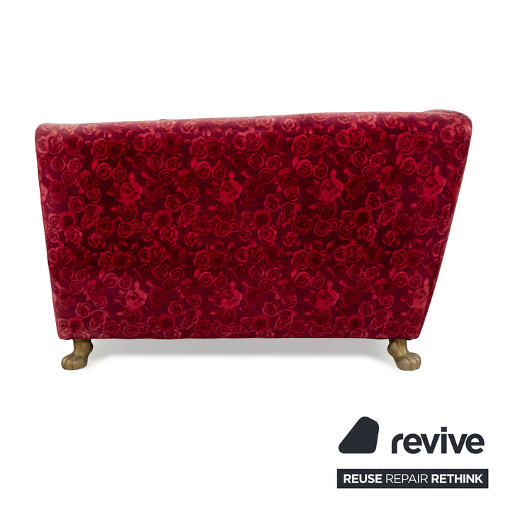 Bretz Monster Fabric Three-Seater Red Sofa Couch