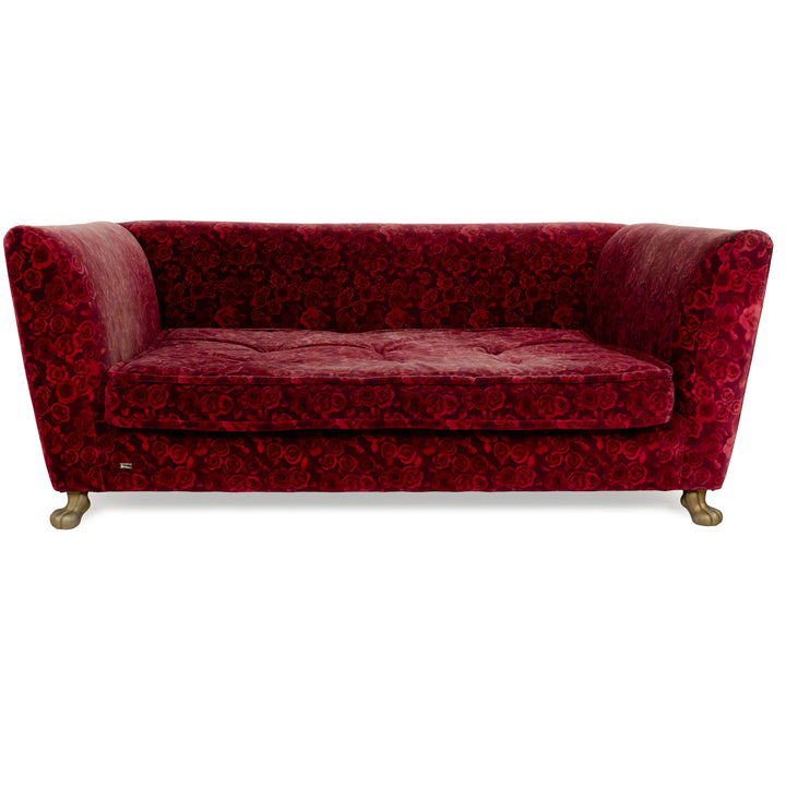 Bretz Monster Fabric Three-Seater Red Sofa Couch