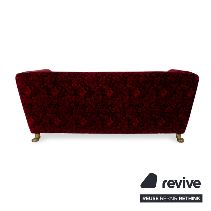Bretz Monster Fabric Three-Seater Red Sofa Couch Sofa Bed