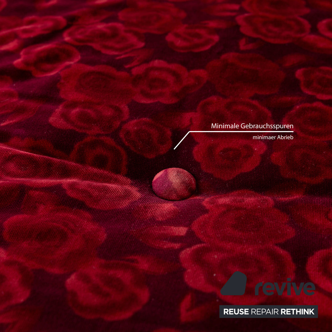 Bretz Monster Fabric Three-Seater Red Sofa Couch Sofa Bed