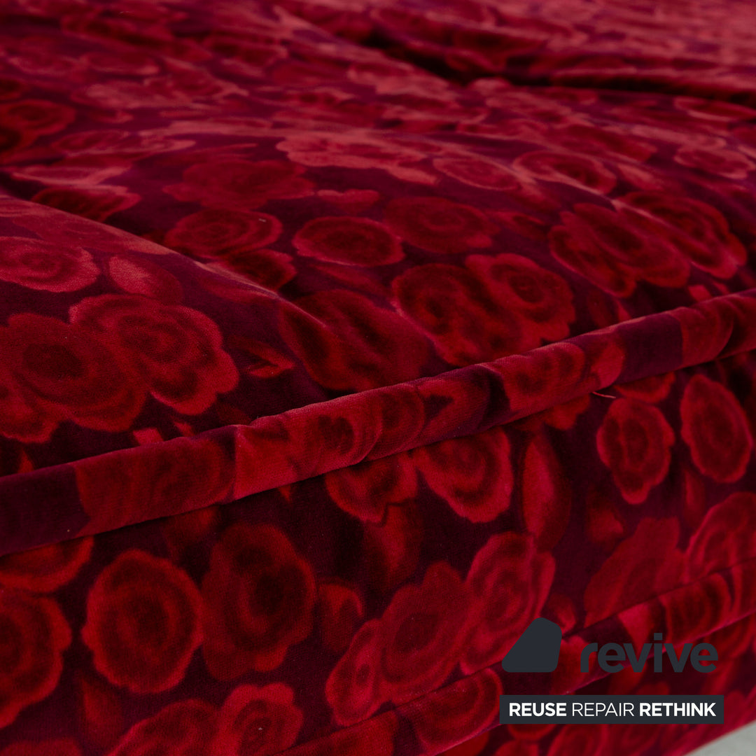 Bretz Monster Fabric Three-Seater Red Sofa Couch Sofa Bed