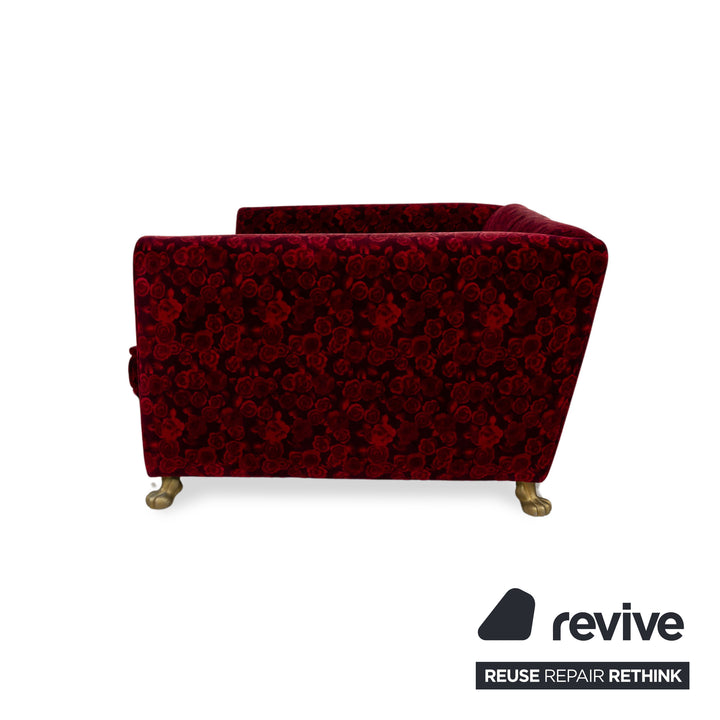 Bretz Monster Fabric Three-Seater Red Sofa Couch Sofa Bed
