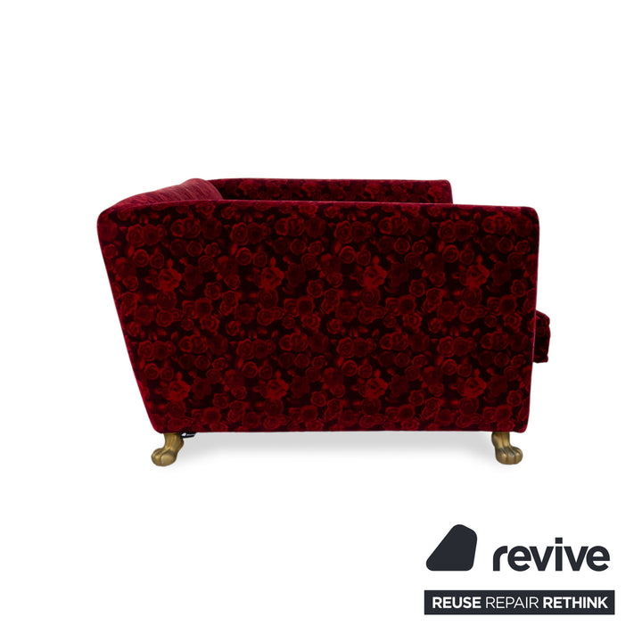 Bretz Monster Fabric Three-Seater Red Sofa Couch Sofa Bed