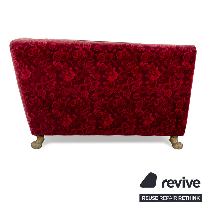 Bretz Monster Fabric Three-Seater Red Sofa Couch