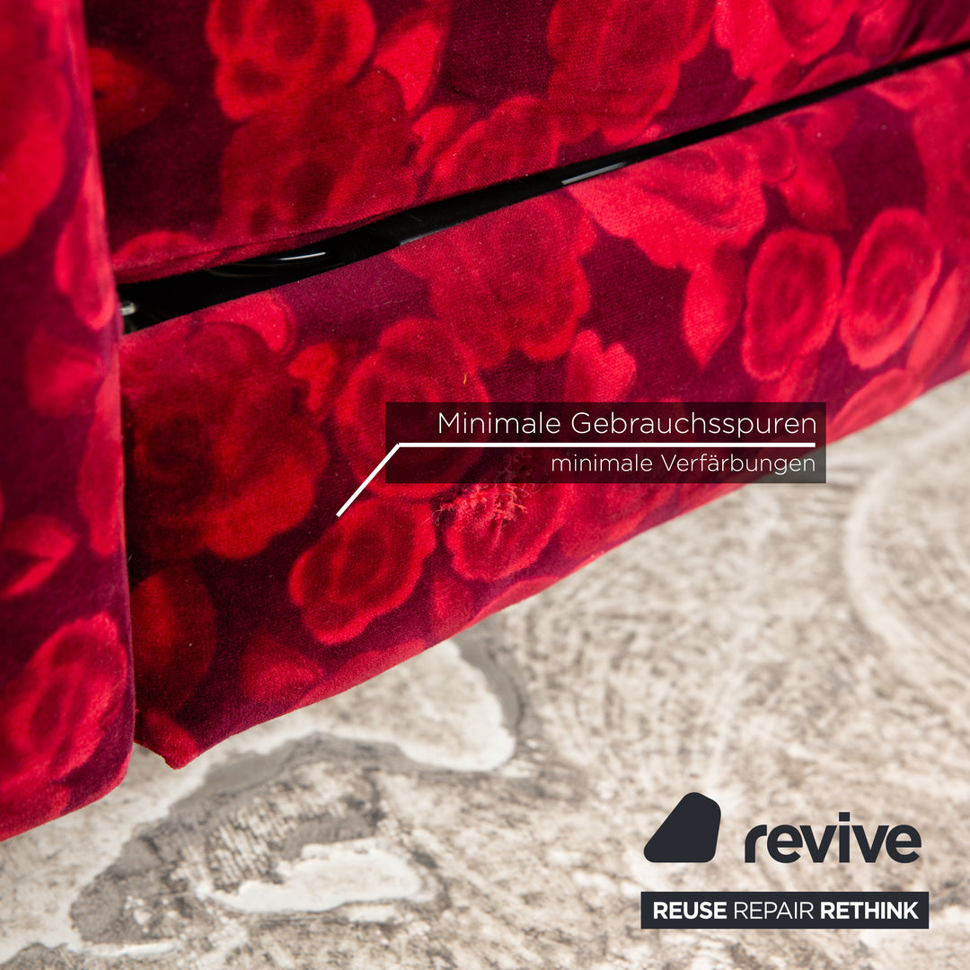 Bretz Monster Fabric Two Seater Red Manual Function Sleep Function Sofa Couch