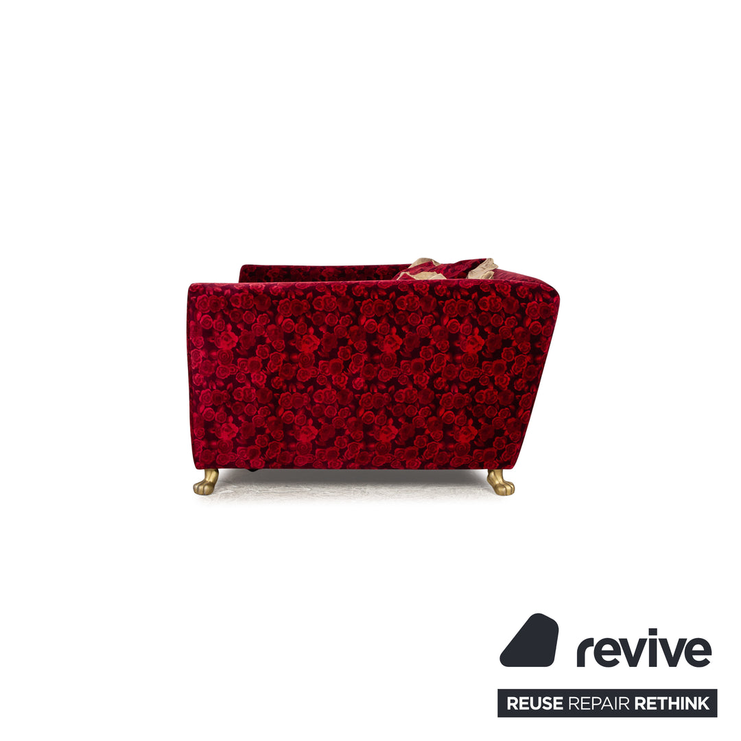 Bretz Monster Fabric Two Seater Red Manual Function Sleep Function Sofa Couch