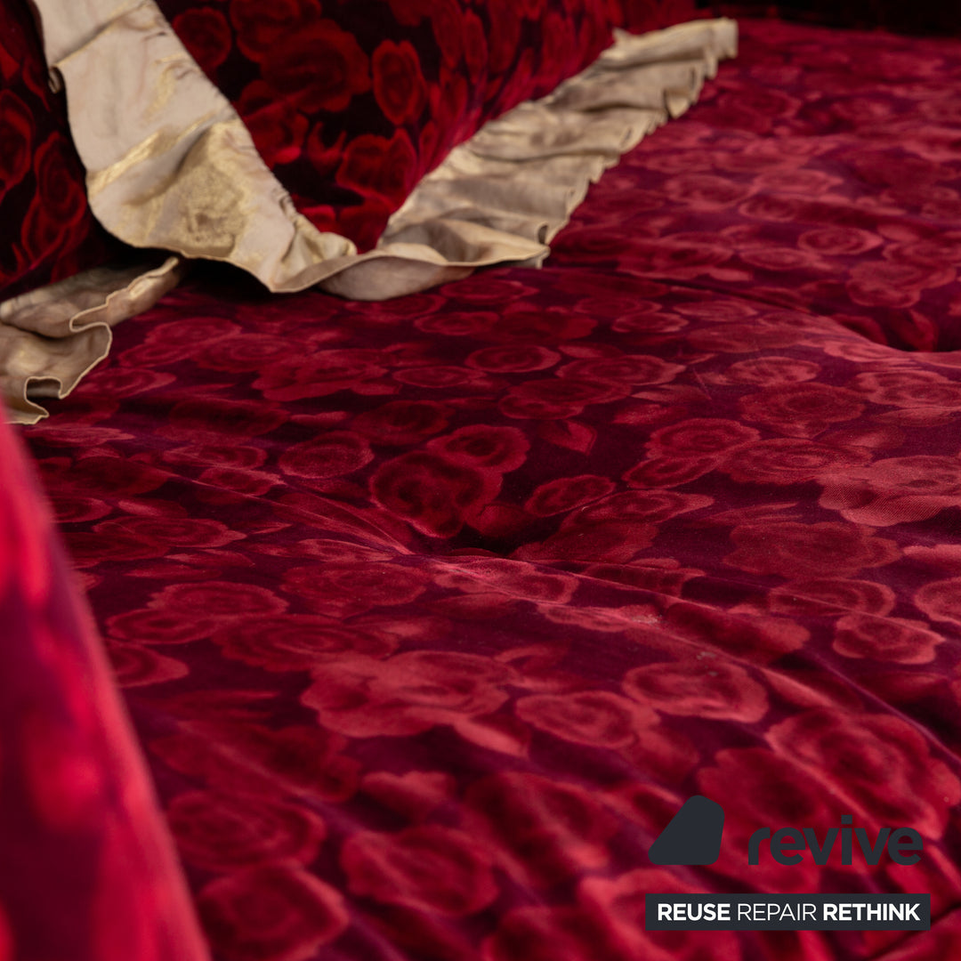 Bretz Monster Fabric Two Seater Red Manual Function Sleep Function Sofa Couch