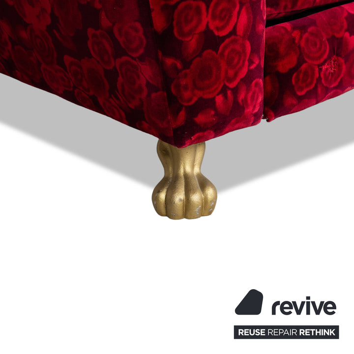 Bretz Monster Fabric Two Seater Red Manual Function Sleep Function Sofa Couch