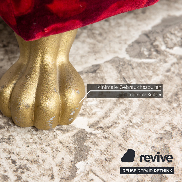 Bretz Monster Fabric Two Seater Red Manual Function Sleep Function Sofa Couch