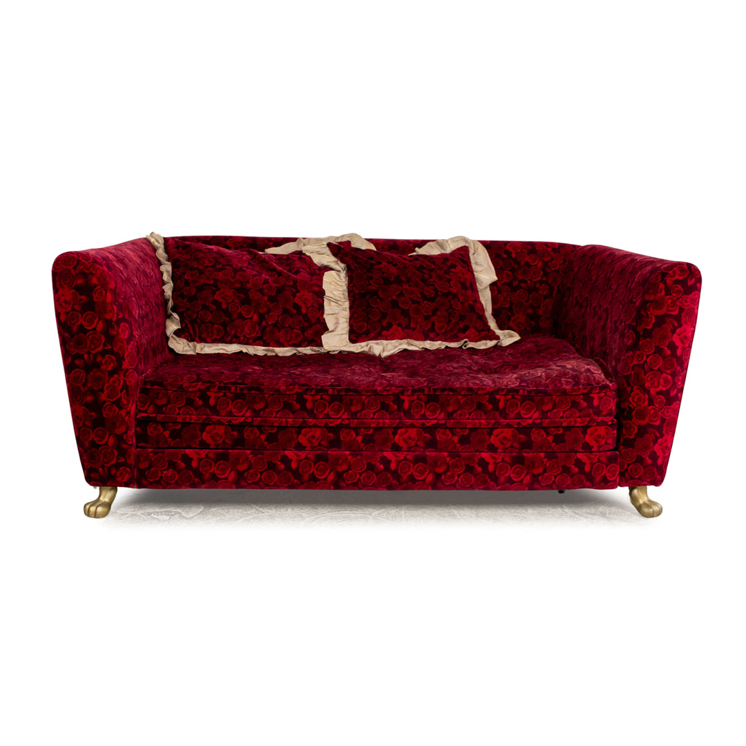 Bretz Monster Fabric Two Seater Red Manual Function Sleep Function Sofa Couch