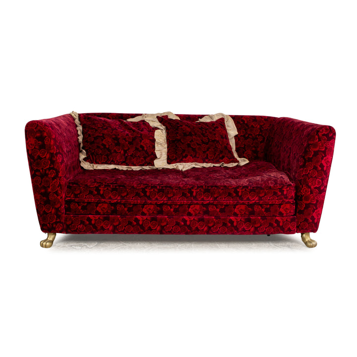 Bretz Monster Fabric Two Seater Red Manual Function Sleep Function Sofa Couch