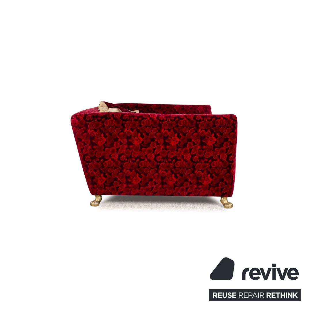 Bretz Monster Fabric Two Seater Red Manual Function Sleep Function Sofa Couch