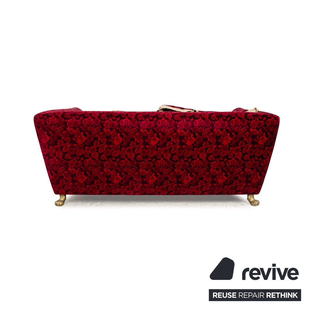 Bretz Monster Fabric Two Seater Red Manual Function Sleep Function Sofa Couch