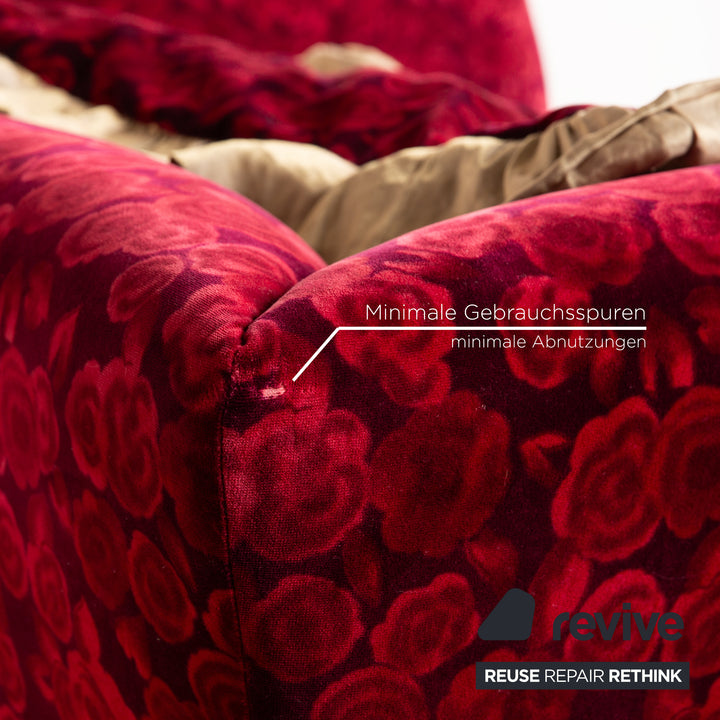 Bretz Monster Fabric Two Seater Red Manual Function Sleep Function Sofa Couch