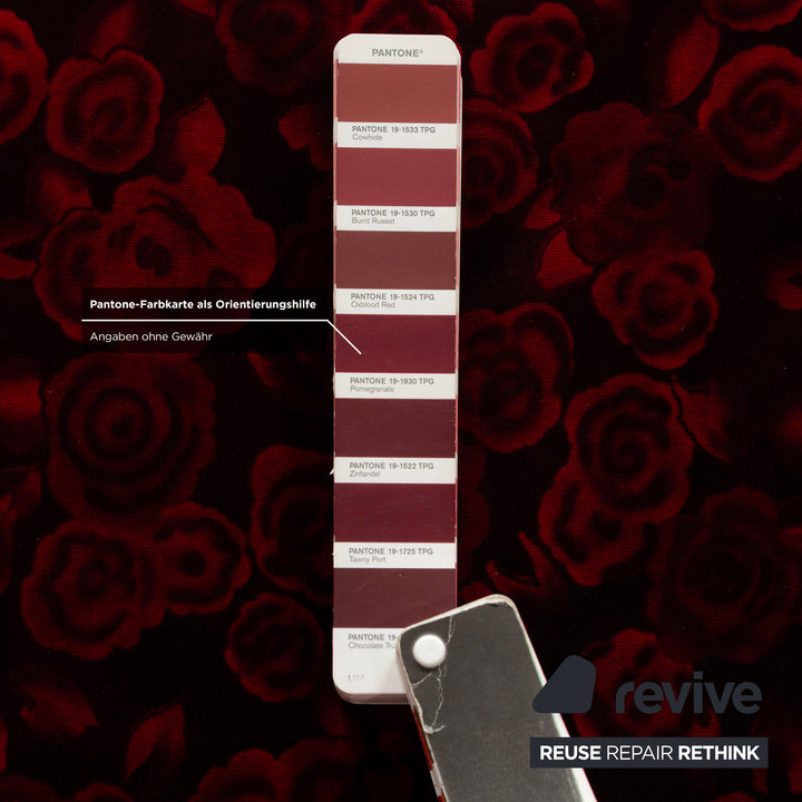 Bretz Monster Fabric Two-Seater Red Pattern Sofa Bed