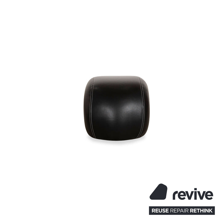 Bretz Moon Leder Hocker Schwarz