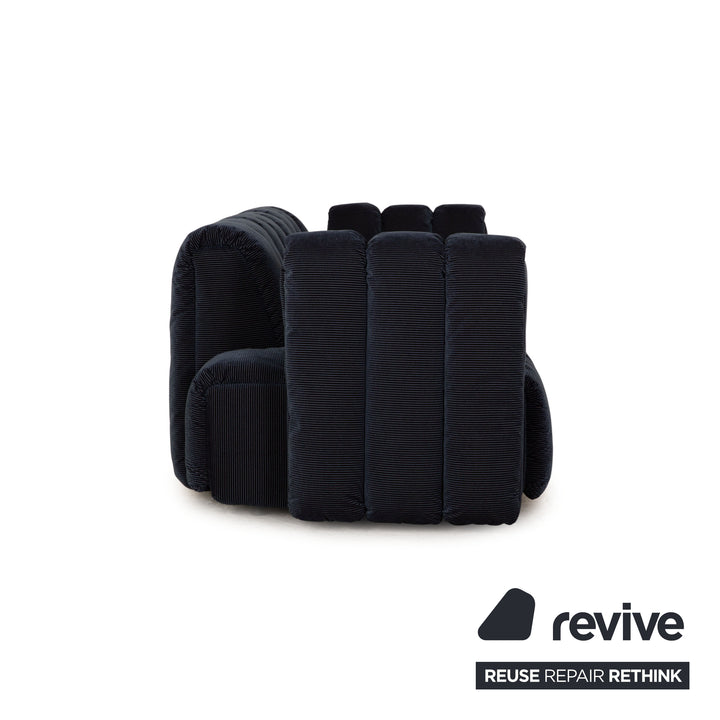 Bretz Moonraft Stoff Dreisitzer Blau Sofa Couch Ausstellungsstück