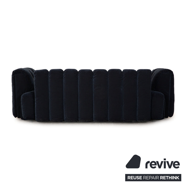 Bretz Moonraft Stoff Dreisitzer Blau Sofa Couch Ausstellungsstück