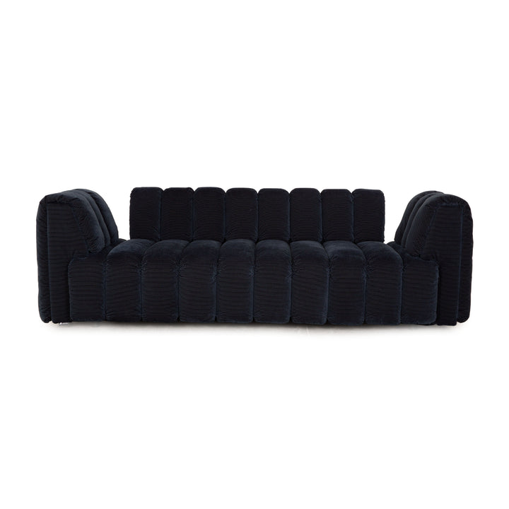 Bretz Moonraft Stoff Dreisitzer Blau Sofa Couch Ausstellungsstück