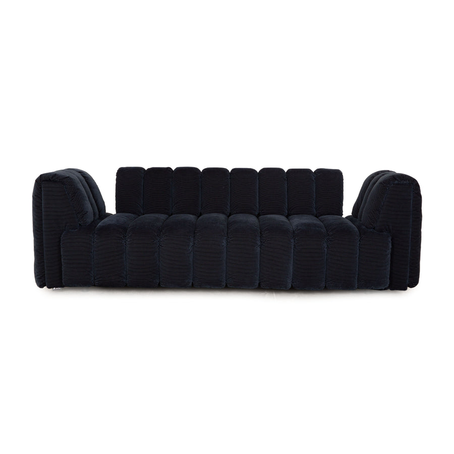 Bretz Moonraft Stoff Dreisitzer Blau Sofa Couch Ausstellungsstück