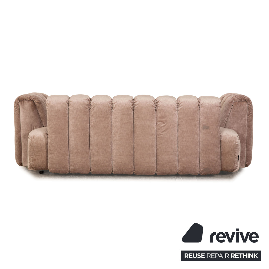 Bretz MOONRAFT Stoff Dreisitzer Braun Sofa Couch Ausstellungsstück