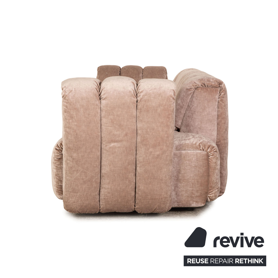 Bretz MOONRAFT Stoff Dreisitzer Braun Sofa Couch Ausstellungsstück