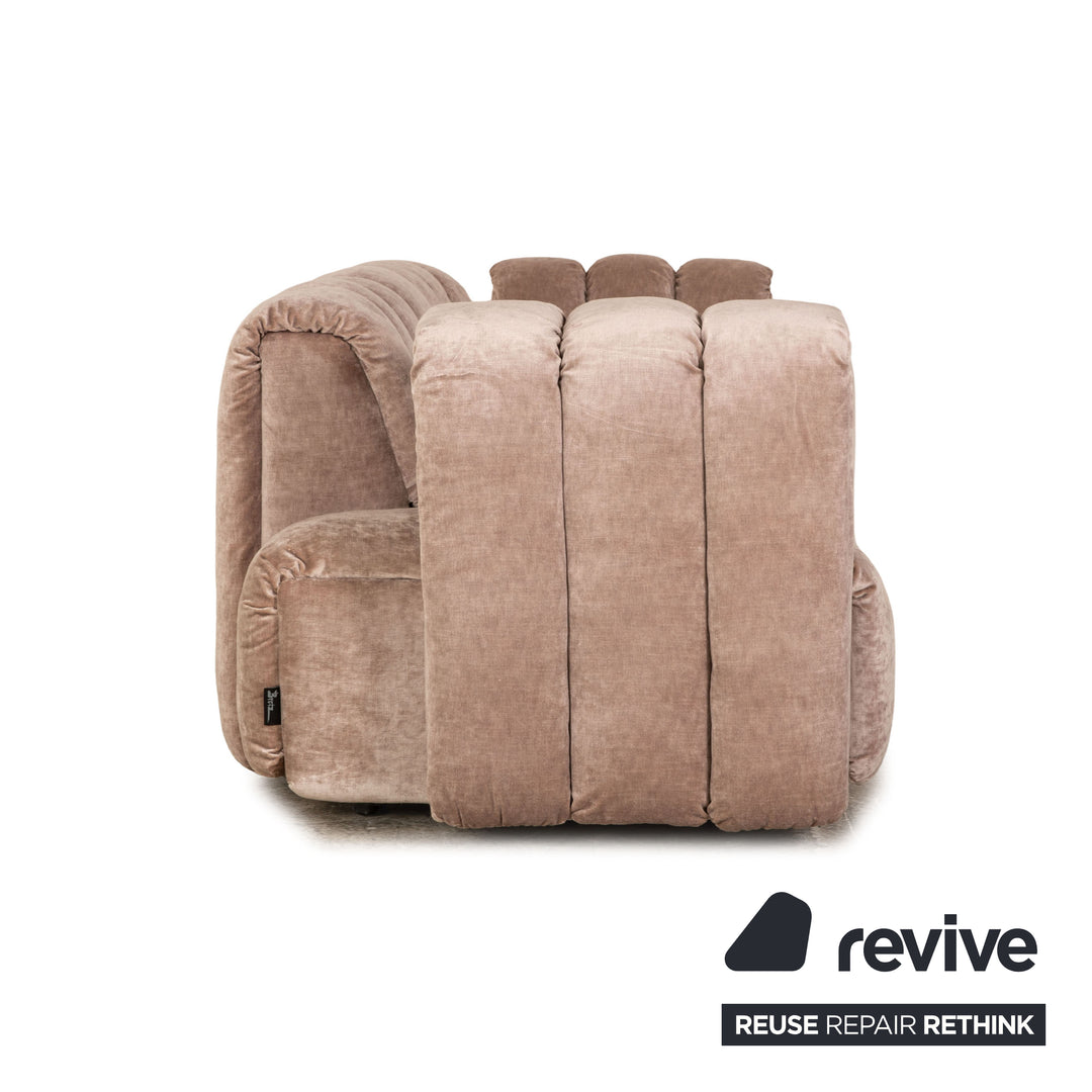 Bretz MOONRAFT Stoff Dreisitzer Braun Sofa Couch Ausstellungsstück