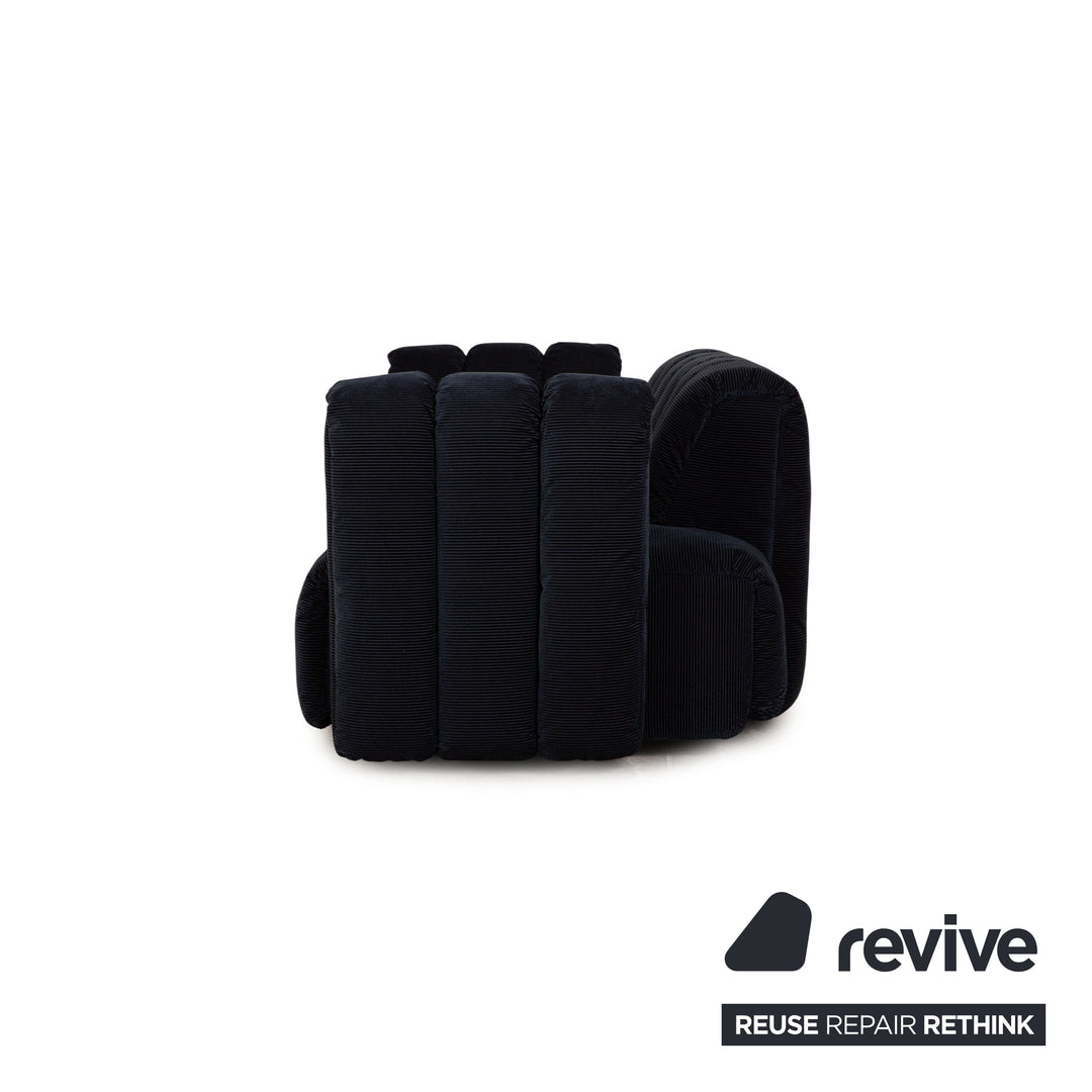 Bretz Moonraft Stoff Zweisitzer Blau Sofa Couch Ausstellungsstück