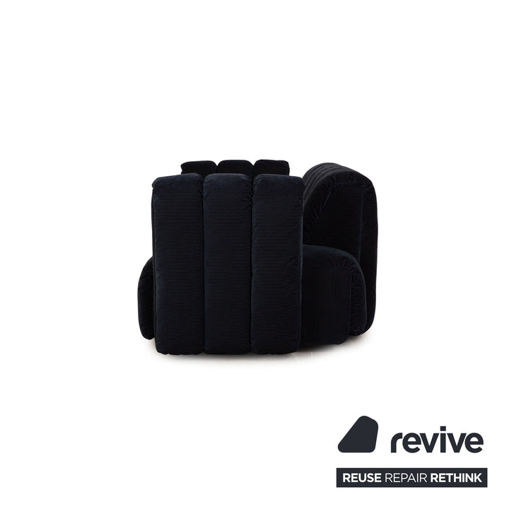 Bretz Moonraft Stoff Zweisitzer Blau Sofa Couch Ausstellungsstück