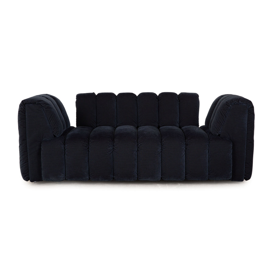 Bretz Moonraft Stoff Zweisitzer Blau Sofa Couch Ausstellungsstück