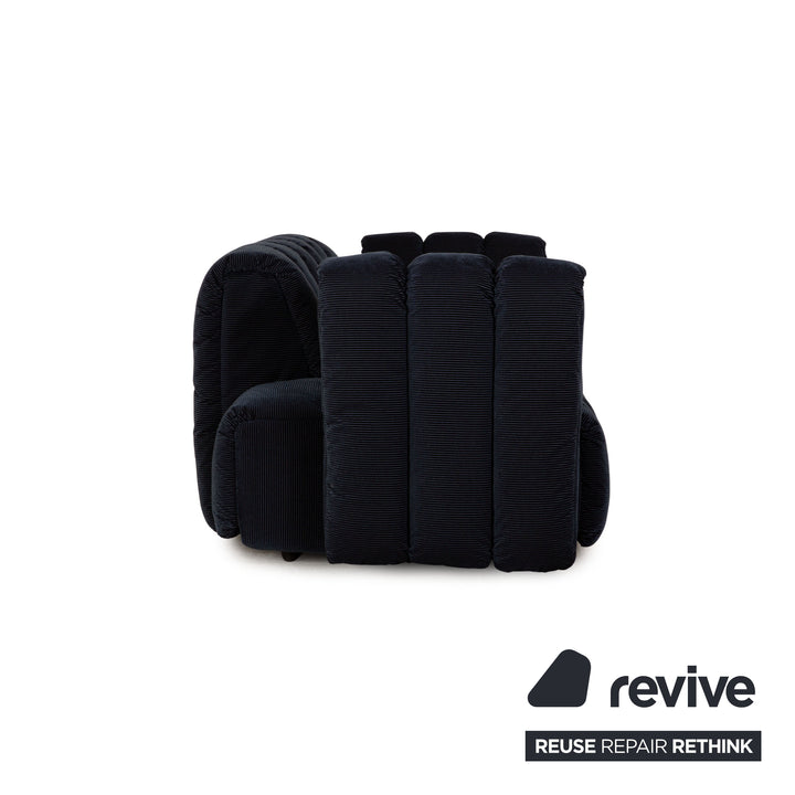 Bretz Moonraft Stoff Zweisitzer Blau Sofa Couch Ausstellungsstück