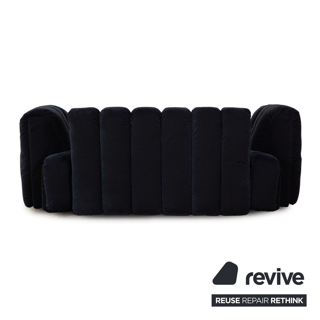 Bretz Moonraft Stoff Zweisitzer Blau Sofa Couch Ausstellungsstück