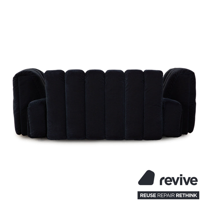 Bretz Moonraft Stoff Zweisitzer Blau Sofa Couch Ausstellungsstück